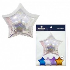 Кулька фольгована Pelican Зірка біла 18"/45 см. Кулька фольгована Pelican Зірка біла 18"/45 см.
